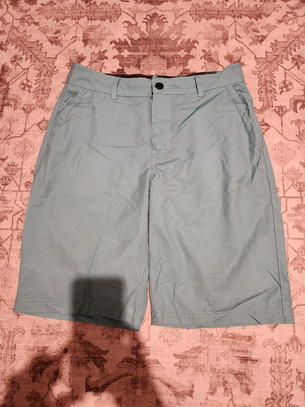 Red Camel Boys Light Teal Flat Front Shorts